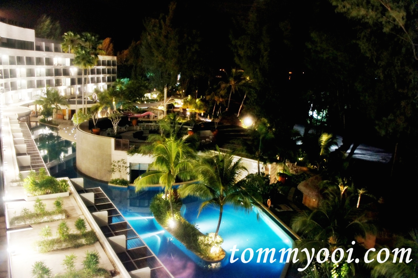 Hard Rock Hotel Penang Swimming Pool Nightview